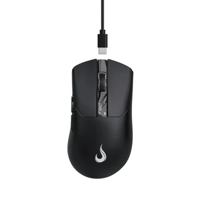 Mouse Gamer Rise Mode Ghost Display 6 Botões Wireless/Bluetooth 12000DPI - RM-MG-GHT-FB