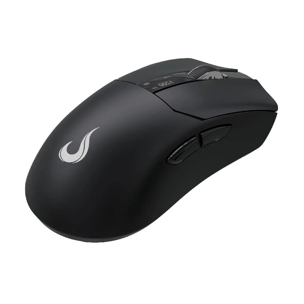 Mouse Gamer Rise Mode Ghost Display 6 Botões Wireless/Bluetooth 12000DPI - RM-MG-GHT-FB