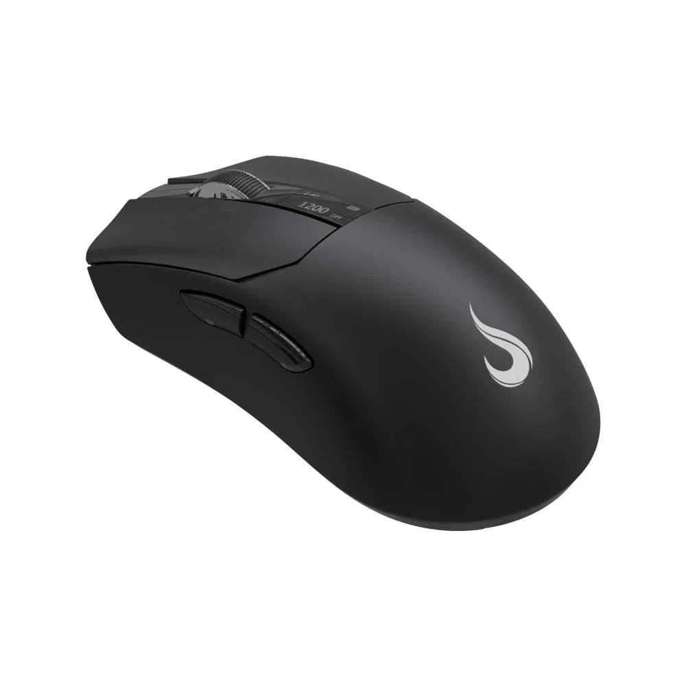 Mouse Gamer Rise Mode Ghost Display 6 Botões Wireless/Bluetooth 12000DPI - RM-MG-GHT-FB
