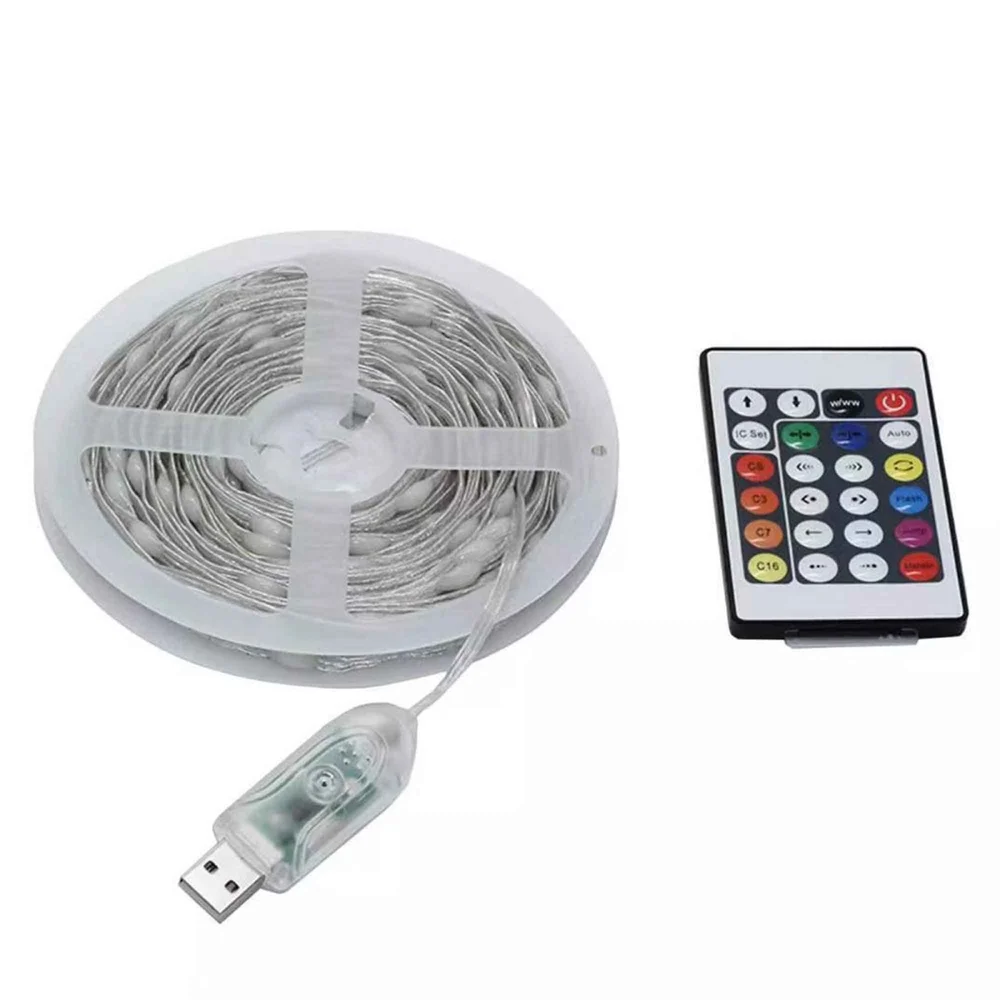 Fita LED Aplicativo App Celular 5 Metros Cores RGB Controle Ajustavel Gesso Sanca Natal Decoraçao Sala Quarto Loja Fachada