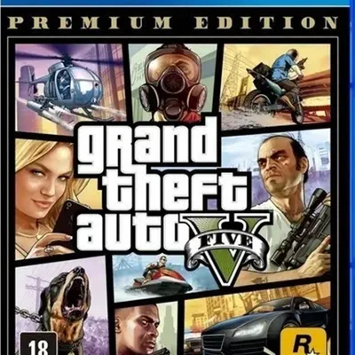 Jogo Grand Theft Auto V Gta 5 Playstation 4 Premium Edition