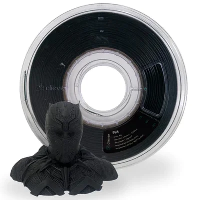 Filamento Impressora 3d 1kg Pla Preto Perolado Premium Cliever