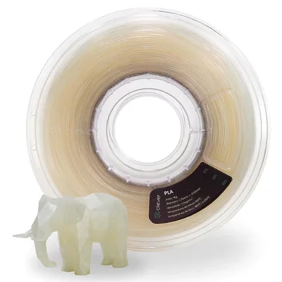 Filamento Impressora 3d 1kg Pla Natural Premium Efeito Cristal Transparente Cliever
