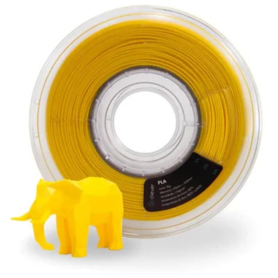 Filamento Impressora 3d 1kg Pla Amarelo Premium Cliever