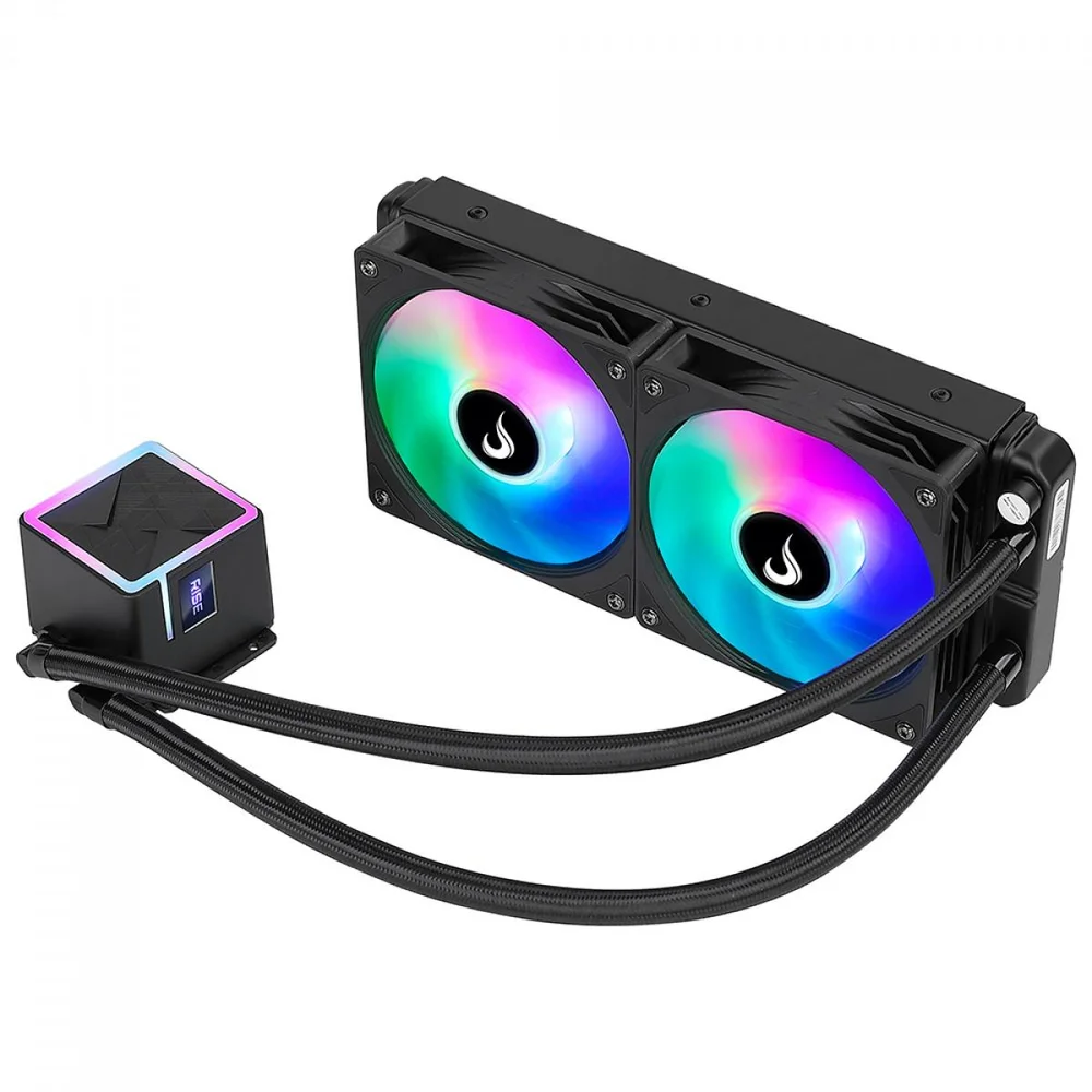 Imagem 4 de 5 do produto Water Cooler Rise Mode Black, Rainbow, 240mm, Intel-amd, Preto, Rm-wcb-02-rbw