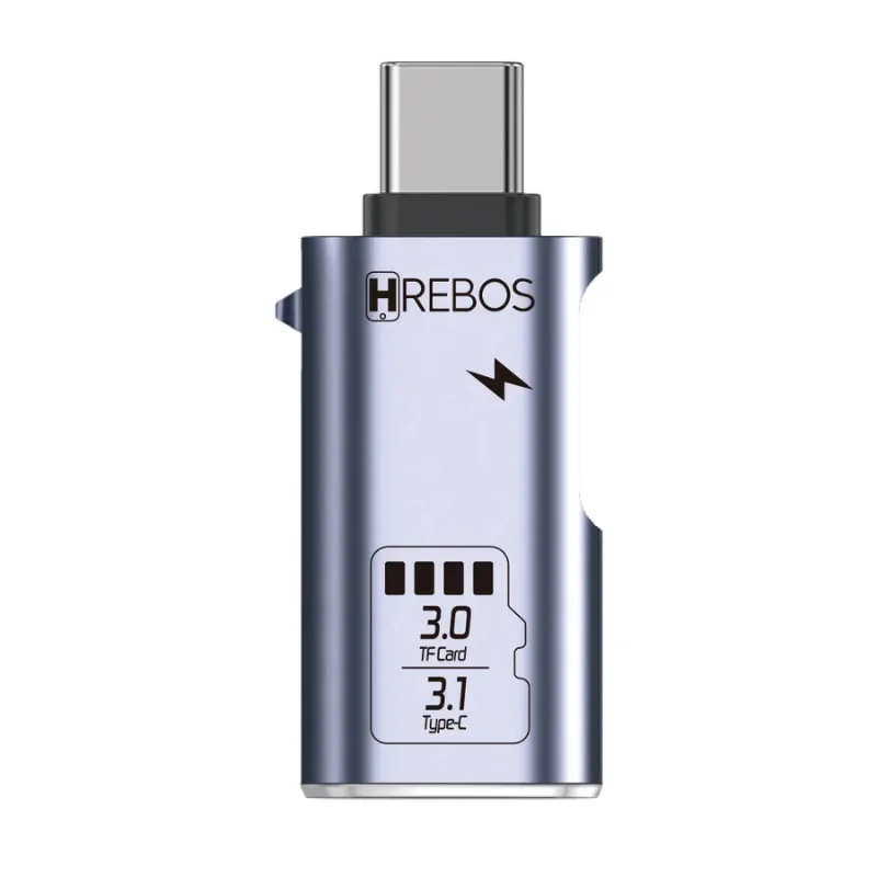 Imagem 1 de 5 do produto Adaptador Otg Ad-231c Type-c Para Micro Sd + Type-c 3.1 Leitor De Cartão E Transferência De Dados Para Smartphone