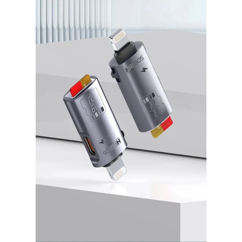 Imagem 3 de 5 do produto Adaptador Otg Hrebos Ad-231i Lightning Premium 480 Mbps | Transferência De Dados Rápida Compatível Com Iphone E Ipad