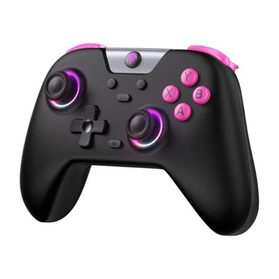 Controle Sem Fio Easysmx X05 Hall Effect, RGB, Turbo, Vibração, Bluetooth, 2.4ghz E Cabo, Para PC, Switch, Steam, Ios E Android - Preto