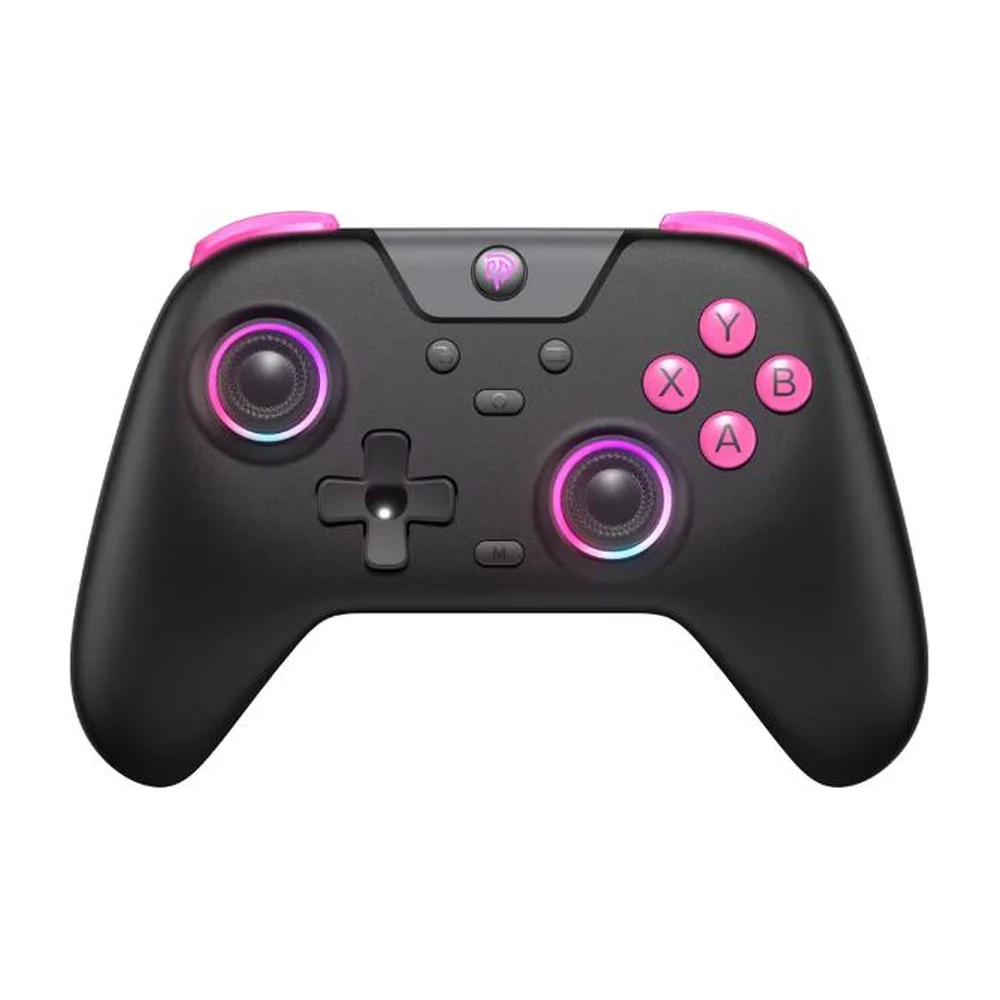 Controle Sem Fio Easysmx X05 Hall Effect, RGB, Turbo, Vibração, Bluetooth, 2.4ghz E Cabo, Para PC, Switch, Steam, Ios E Android - Preto