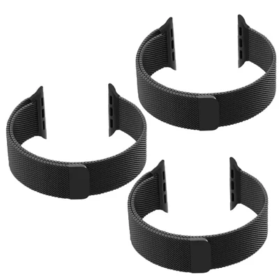 Pulseira Magnetica Smartwatch Kit 3 Pulseiras Relogio Ima Inteligente Smartband