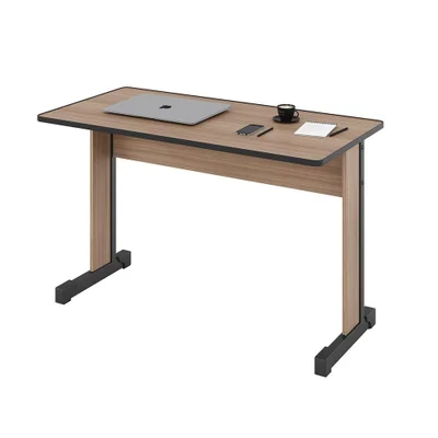 Escrivaninha Retangular Master 1.2 Euro Cinza Sem Gavetas 120cm Montana Casah