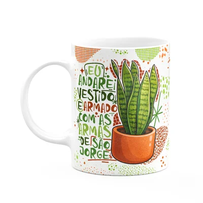 Caneca Do Brasil - Planta Espada De São Jorge