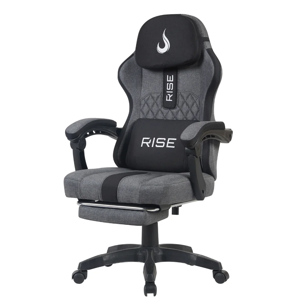 Cadeira Gamer Rise Mode Z11, Tecido, Angulo Ajustavel, Ate 100kg, Cinza E Preto - Rm-cg-z11-gb Cadeira Gamer Rise Mode Z11, Tecido, Angulo Ajustavel, Ate 100kg, Cinza E Preto - Rm-cg-z11-gb