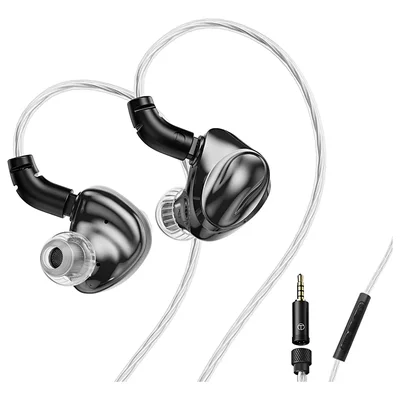 Fone De Ouvido Trn Dolphin Iem In-ear 10mm Lcp Hi-fi Cabo Removível