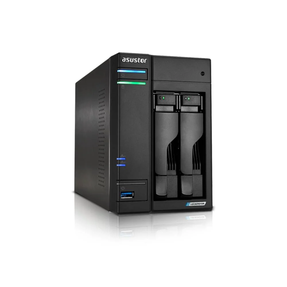Storage Asustor Lockestor Gen2+ Intel Celeron N5105 4gb Ddr4 2 Baias S/ Hd - As6702t V2