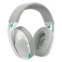 Headset Gamer Logitech G321 Lightspeed 981-001568 Wireless Bluetooth Branco Microfone Integrado Áudio Espacial 3d Bateria Longa Duração Conf