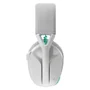 Headset Gamer Logitech G321 Lightspeed 981-001568 Wireless Bluetooth Branco Microfone Integrado Áudio Espacial 3d Bateria Longa Duração Conf