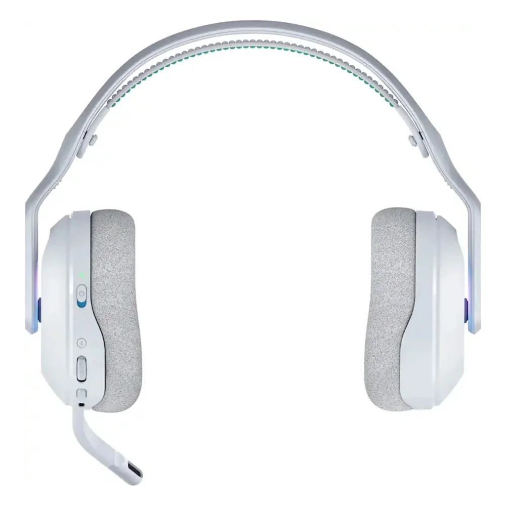 Imagem 3 de 3 do produto Headset Gamer Logitech G522 981-001549 Wireless Branco Microfone Sem Fio Luz RGB Som Estéreo Surround Confortável PC Console