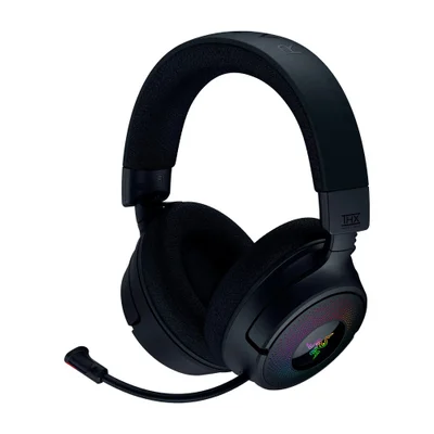 Headset Gamer Razer Kraken V4 Wireless Rz04-05170100-r3u1 Bluetooth 2.4ghz Chroma RGB Microfone Preto