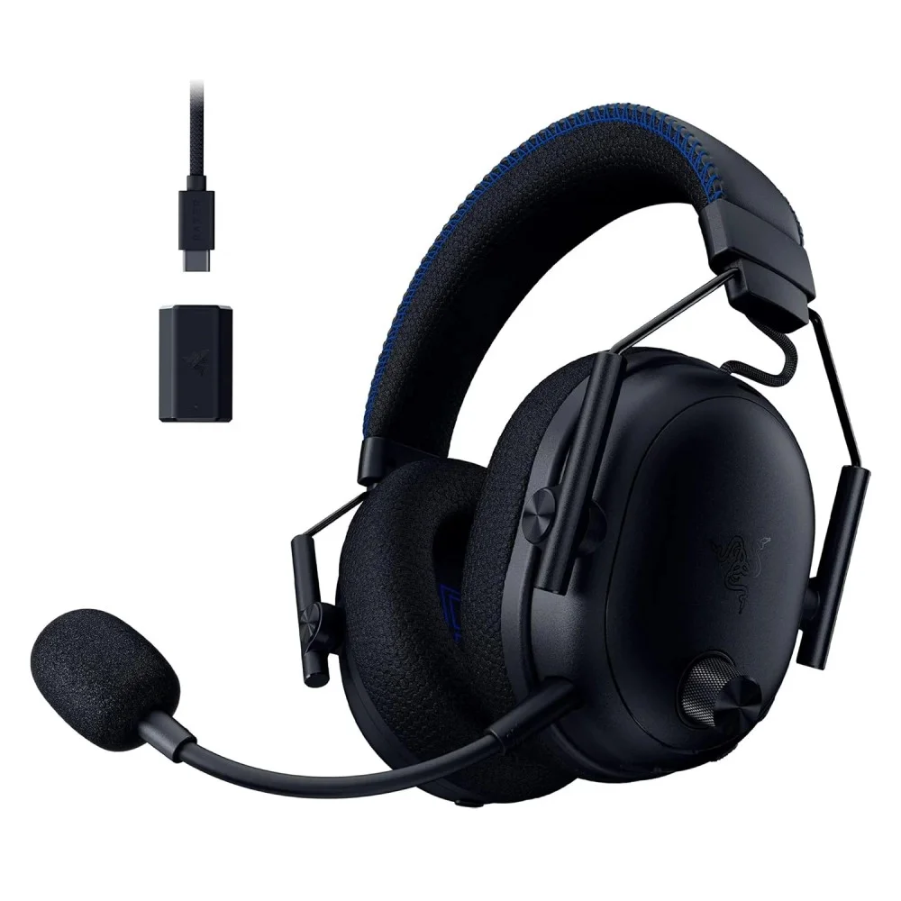Imagem 3 de 3 do produto Headset Gamer Razer Blackshark V3 Pro Rz04-05400500-r3ua Sem Fio Bluetooth 2.4ghz Ps5 PC Preto RGB Áudio Espacial Thx