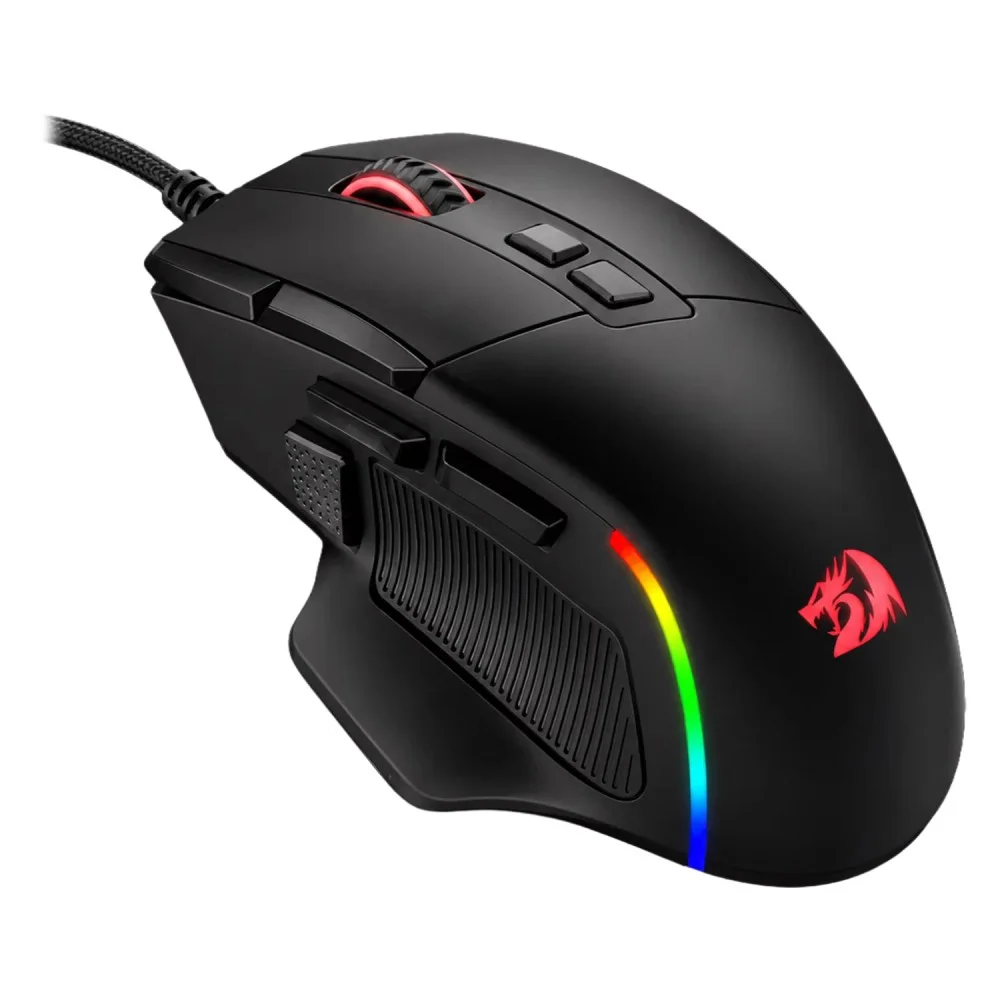 Imagem 2 de 4 do produto Mouse Gamer Redragon Viper M925 RGB 24000 Dpi Usb-c Preto Sensor Óptico 8 Botões Programáveis Ergonômico