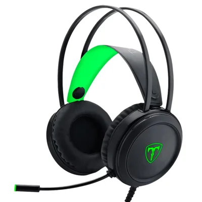 Headset Gamer T-dagger T-rgh202 Ural Usb 3.5mm P2 LED RGB Microfone Ajustável Som Estéreo Preto Confortável