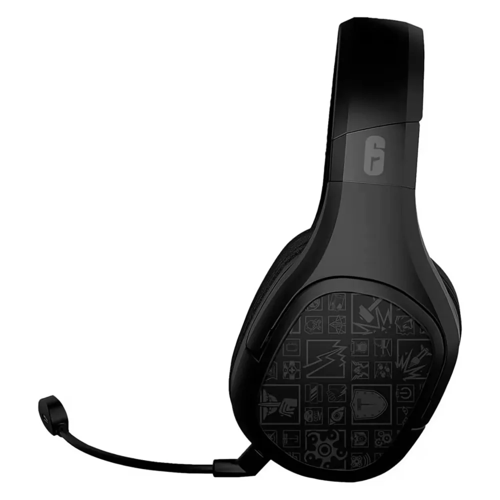 Headset Gamer Checkpoint Rainbow Six Siege Hx-300 R6-hs-1000 Wireless Sem Fio Bluetooth Microfone Preto Headset Gamer Checkpoint Rainbow Six Siege Hx-300 R6-hs-1000 Wireless Sem Fio Bluetooth Microfone Preto