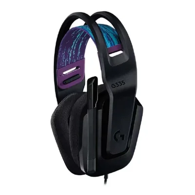 Headset Gamer Logitech G335 981-000977 Com Fio P2 3.5mm Microfone Ajustável Leve Confortável Preto