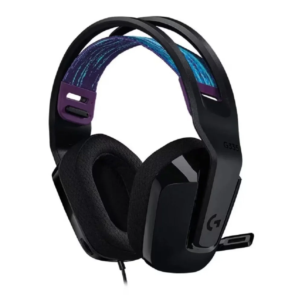 Imagem 2 de 3 do produto Headset Gamer Logitech G335 981-000977 Com Fio P2 3.5mm Microfone Ajustável Leve Confortável Preto