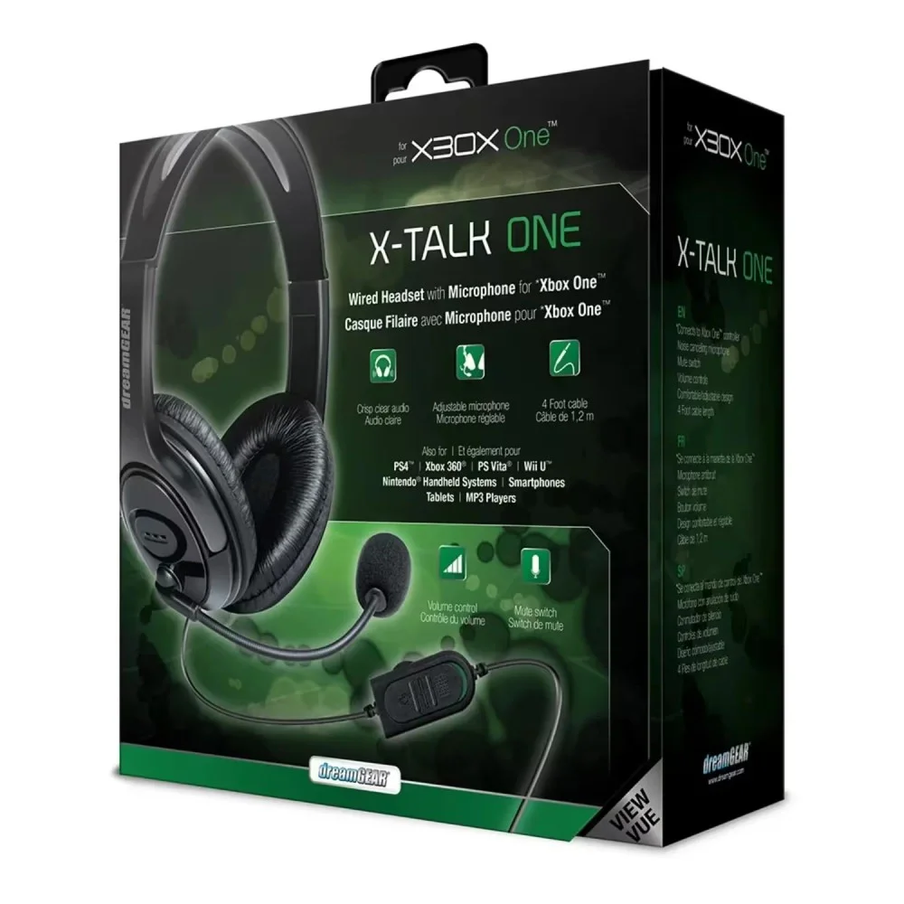Imagem 2 de 2 do produto Headset Gamer Dreamgear X-talk One XBOX Preto Áudio Estéreo Microfone Ajustável P2 Confortável