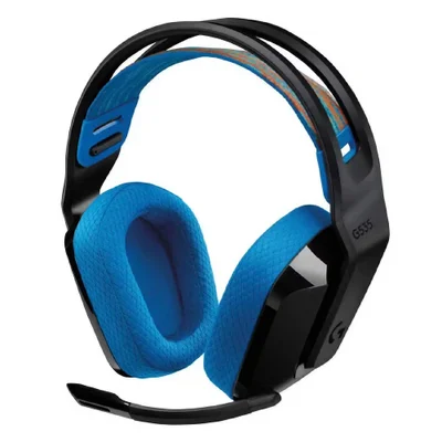 Headset Gamer Sem Fio Logitech G535 939-002218 Lightspeed Usb Microfone Integrado Bateria 33h Azul