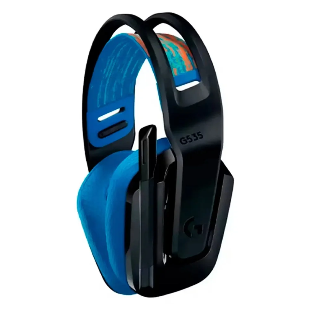 Imagem 3 de 3 do produto Headset Gamer Sem Fio Logitech G535 939-002218 Lightspeed Usb Microfone Integrado Bateria 33h Azul
