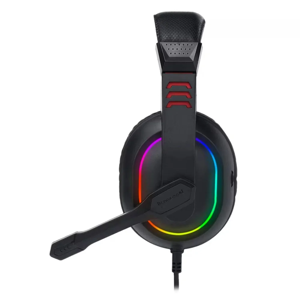 Imagem 3 de 5 do produto Headset Gamer Redragon Ares H120 P2 Com Adaptador 3.5mm Preto Com Microfone Ajustável Áudio Estéreo Confortável