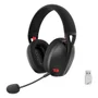 Headset Gamer Redragon Ire Pro H848 Wireless Tri-mode Bluetooth 2.4ghz Usb Preto Surround Áudio Microfone Removível