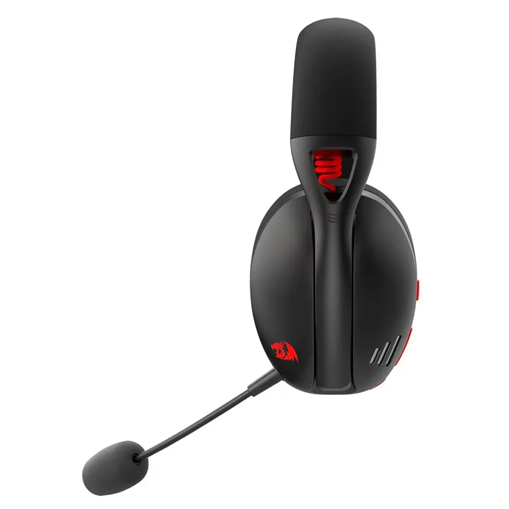 Headset Gamer Redragon Ire Pro H848 Wireless Tri-mode Bluetooth 2.4ghz Usb Preto Surround Áudio Microfone Removível Headset Gamer Redragon Ire Pro H848 Wireless Tri-mode Bluetooth 2.4ghz Usb Preto Surround Áudio Microfone Removível