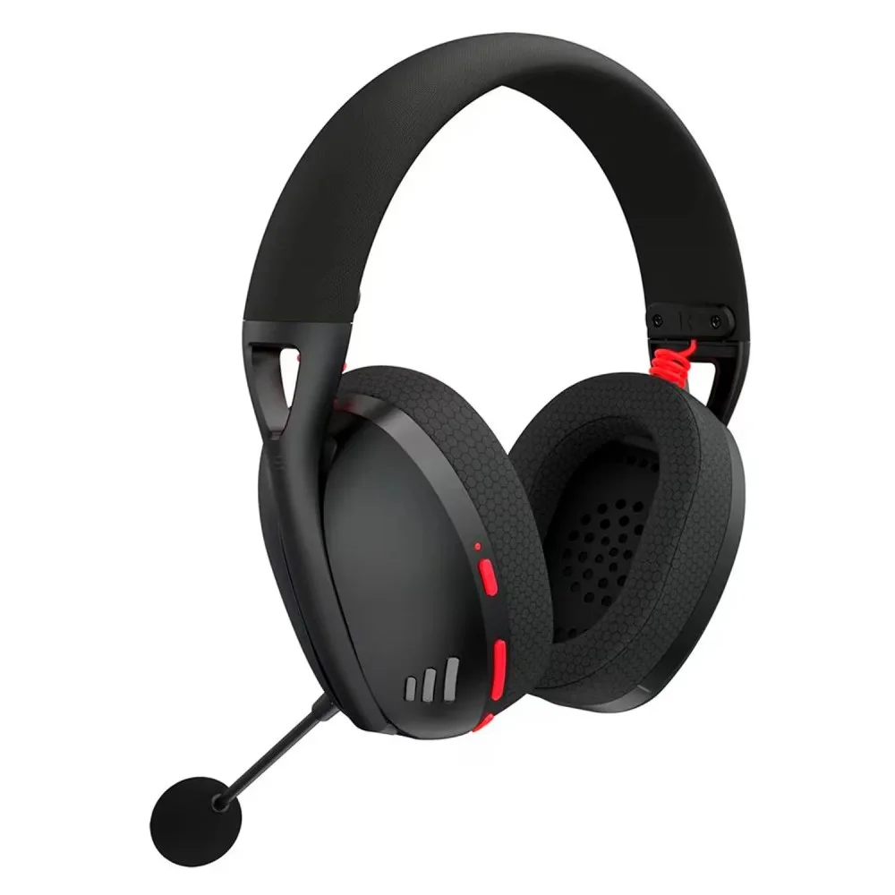 Headset Gamer Redragon Ire Pro H848 Wireless Tri-mode Bluetooth 2.4ghz Usb Preto Surround Áudio Microfone Removível Headset Gamer Redragon Ire Pro H848 Wireless Tri-mode Bluetooth 2.4ghz Usb Preto Surround Áudio Microfone Removível