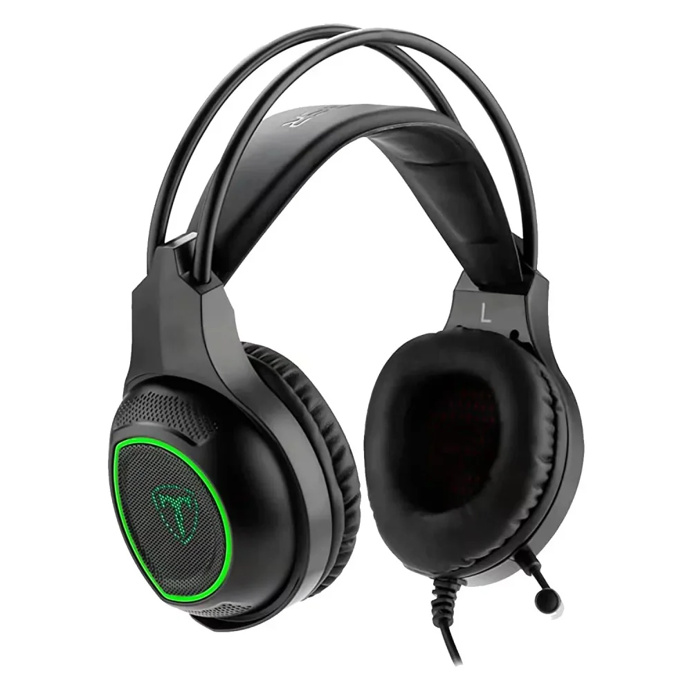Imagem 3 de 5 do produto Headset Gamer T-dagger Atlas T-rgh201 Usb Som Estéreo 7.1 Iluminação LED Microfone Ajustável Preto