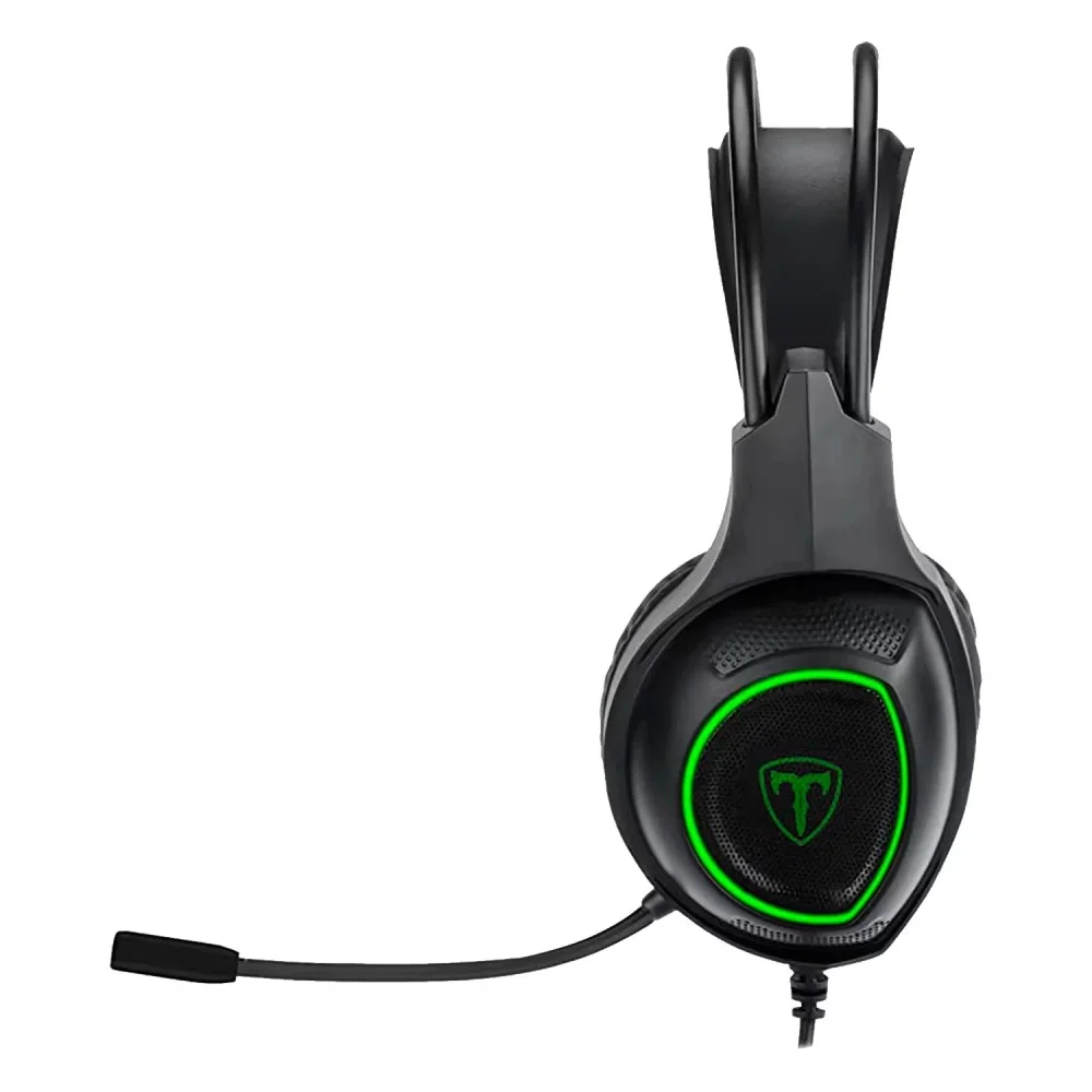 Imagem 5 de 5 do produto Headset Gamer T-dagger Atlas T-rgh201 Usb Som Estéreo 7.1 Iluminação LED Microfone Ajustável Preto