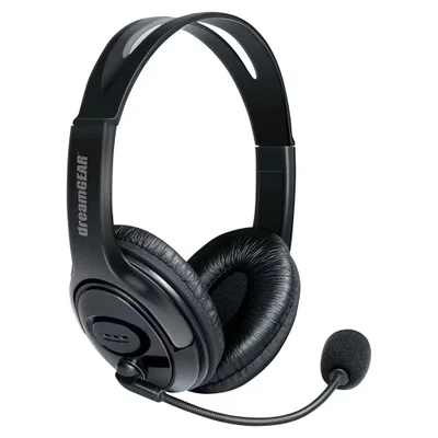 Headset Gamer Dreamgear X-talk Dgps4-6452 Para Ps4 Preto Com Fio P3 Controle De Volume Microfone Ajustável Confortável