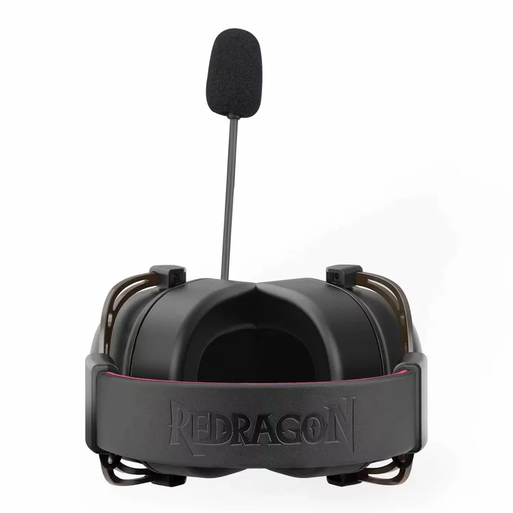 Imagem 2 de 4 do produto Headset Gamer Redragon Aurora H376br Usb Preto Iluminação LED Som Estéreo Microfone Retrátil Confortável
