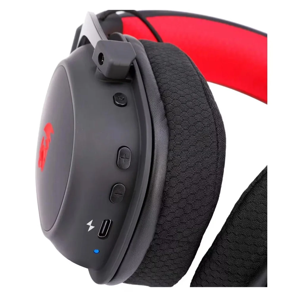 Imagem 2 de 4 do produto Headset Gamer Redragon Zeus Pro H120-RGB Sem Fio Bluetooth 2.4ghz Surround 7.1 Microfone Removível Preto