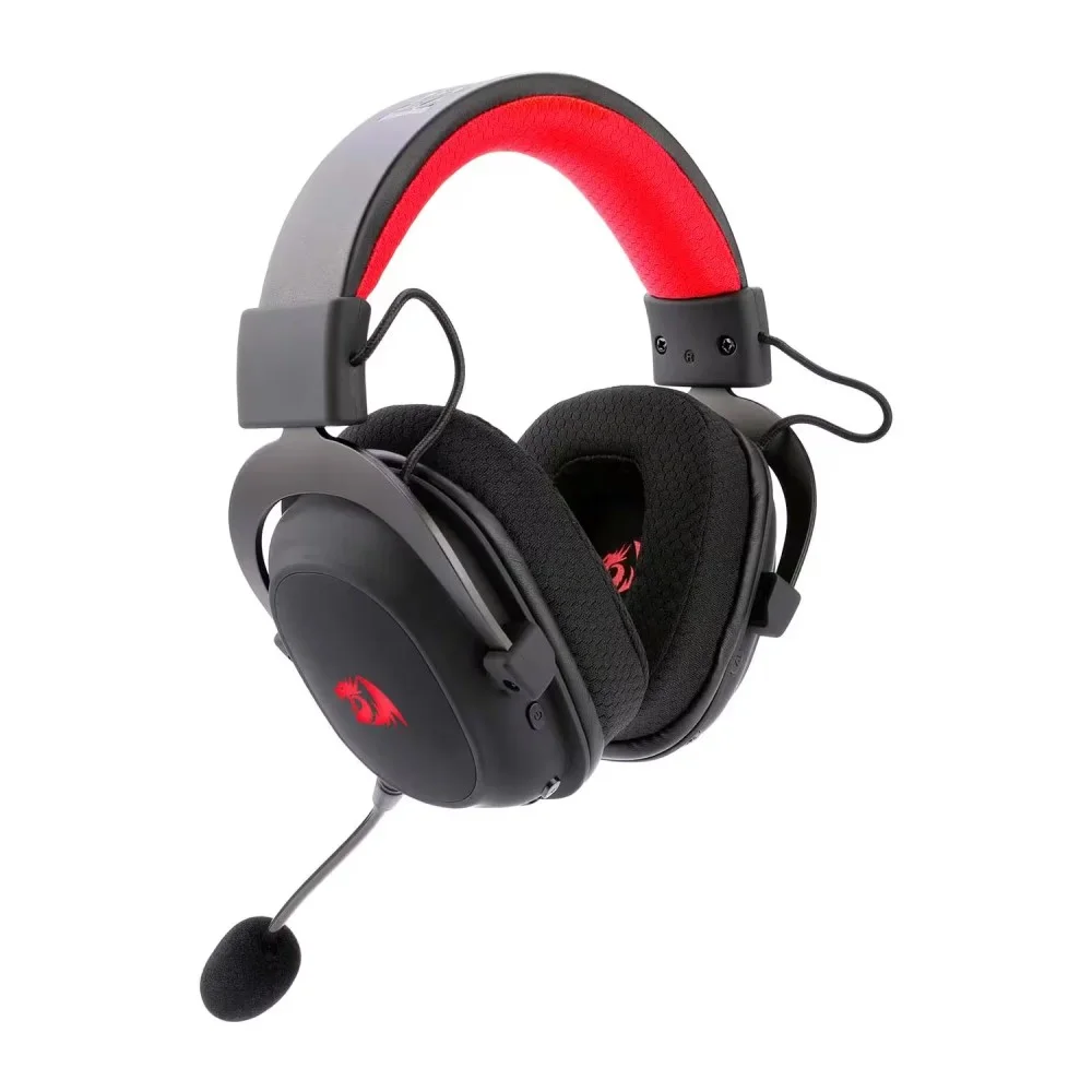 Imagem 3 de 4 do produto Headset Gamer Redragon Zeus Pro H120-RGB Sem Fio Bluetooth 2.4ghz Surround 7.1 Microfone Removível Preto