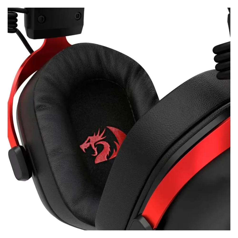 Imagem 2 de 4 do produto Headset Gamer Redragon Cybill H312 Usb RGB Som Surround 7.1 Microfone Com Redução De Ruído Preto PC Ps4 XBOX