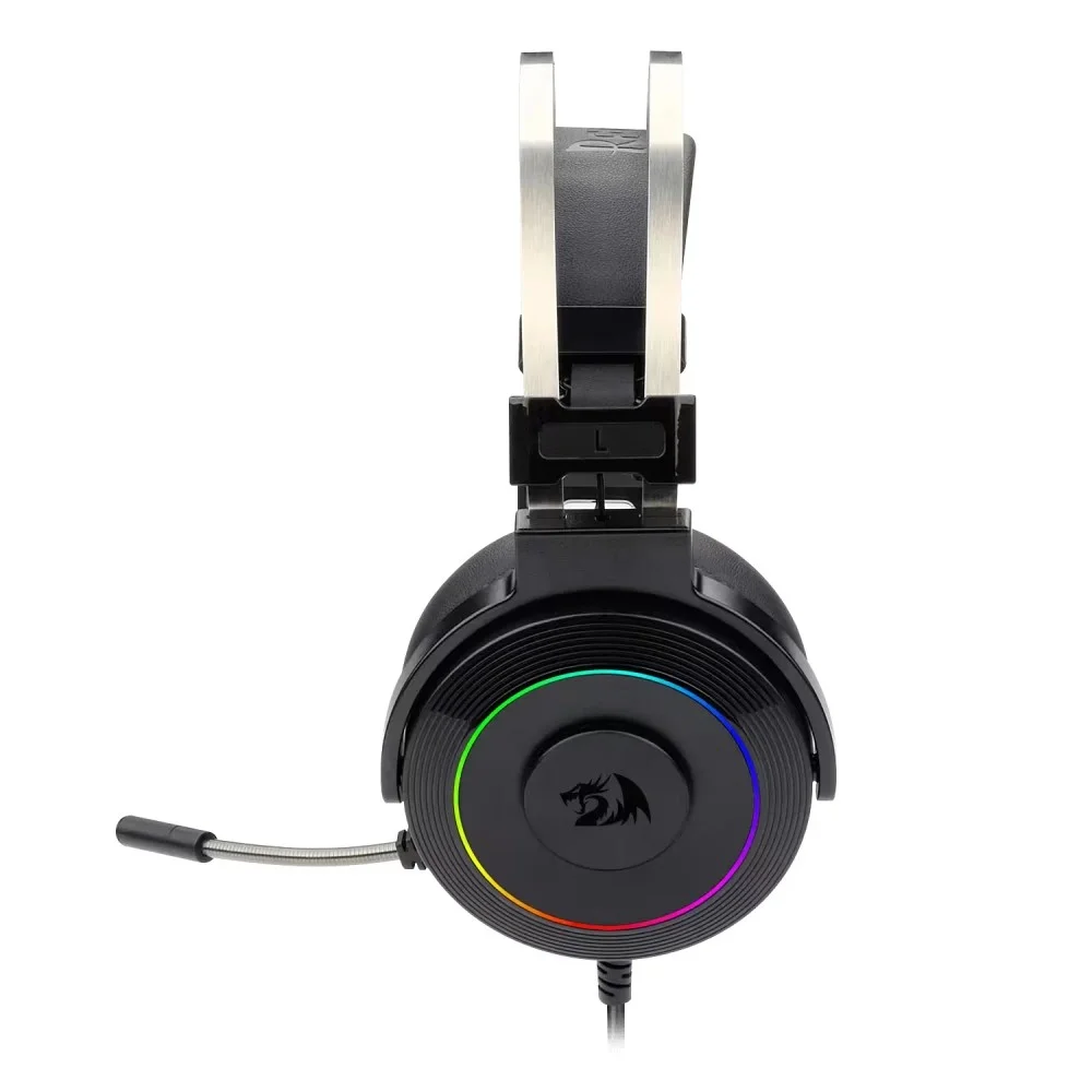Headset Gamer Redragon Lamia 2 H320-RGB-1 Usb Virtual 7.1 Surround RGB Microfone Ajustável Preto Headset Gamer Redragon Lamia 2 H320-RGB-1 Usb Virtual 7.1 Surround RGB Microfone Ajustável Preto