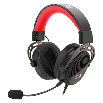 Headset Gamer Redragon H730 Thoridal Usb Preto 7.1 Surround Microfone Com Redução De Ruído RGB Iluminação Confortável