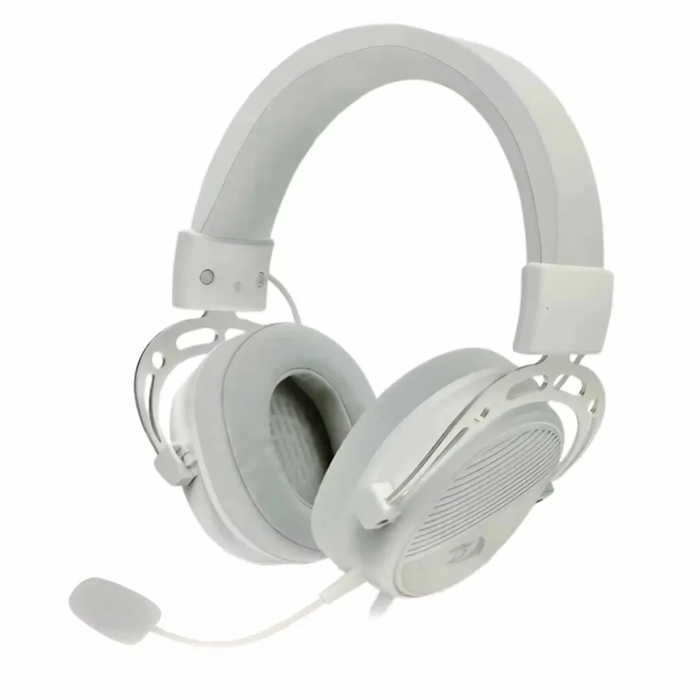 Headset Gamer Redragon H730w Thoridal Usb 7.1 Surround Microfone RGB Branco Fone De Ouvido Com Fio PC Gamer Headset Gamer Redragon H730w Thoridal Usb 7.1 Surround Microfone RGB Branco Fone De Ouvido Com Fio PC Gamer