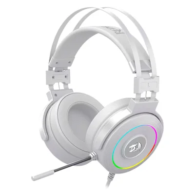 Headset Gamer Redragon Lamia 2 H320w-RGB Usb 7.1 Virtual Surround Microfone RGB Branco
