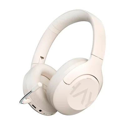Fone De Ouvido Headset Haylou S30 Pro Sem Fio Bluetooth Anc Cancelamento Ruído Ativo Hi-res Áudio Branco Microfone Integrado