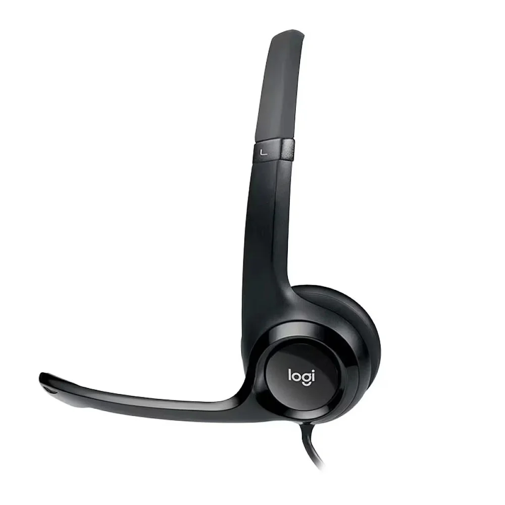 Imagem 3 de 3 do produto Headset Logitech H390 981-000014 Usb Com Microfone Com Redução De Ruído Controle De Volume Fio Preto
