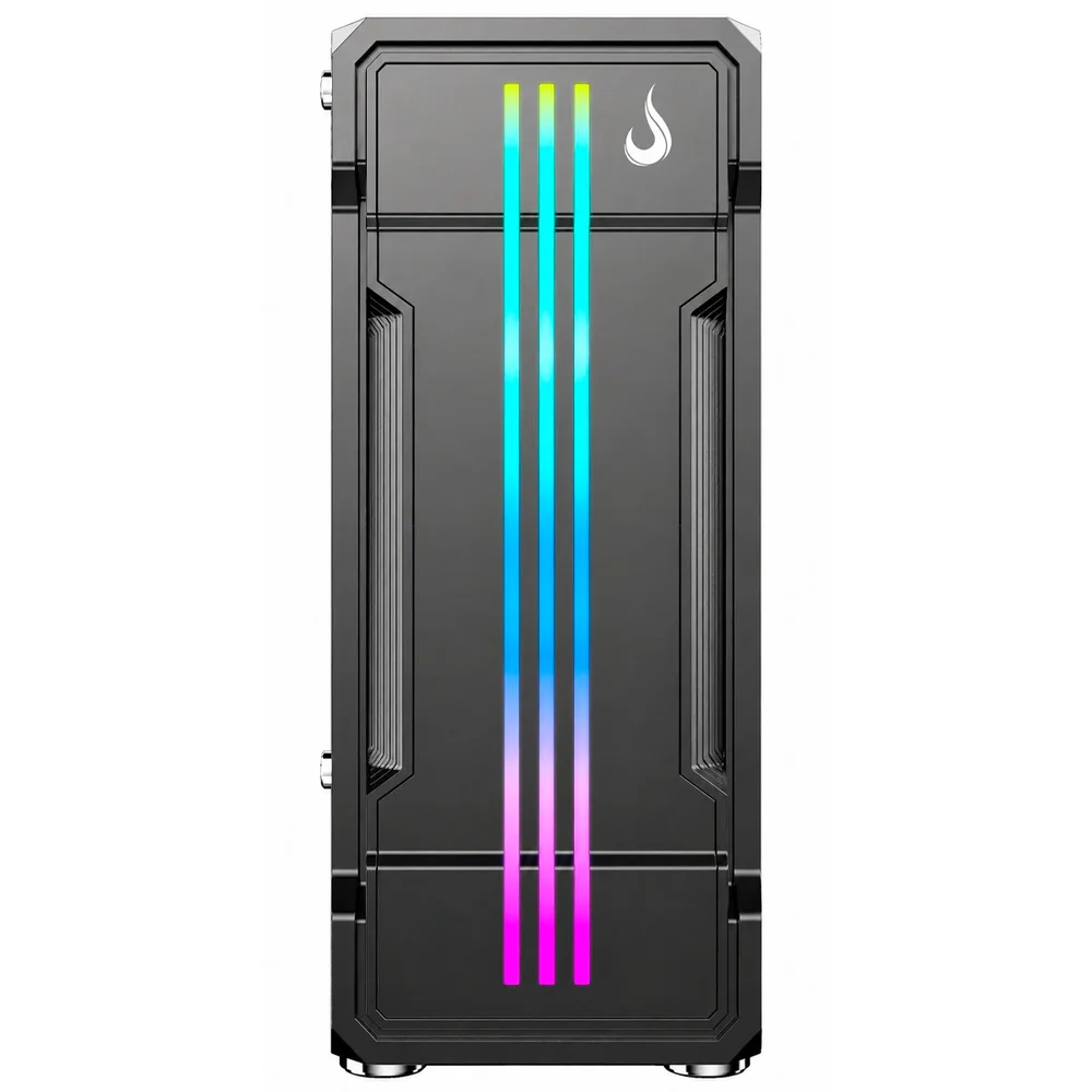 Imagem 2 de 4 do produto Gabinete Gamer Rise Mode Zeus Glass 01, Mid Tower, LED Customizável, Sem Fan, Preto - Rm-ca-ze-01-fb